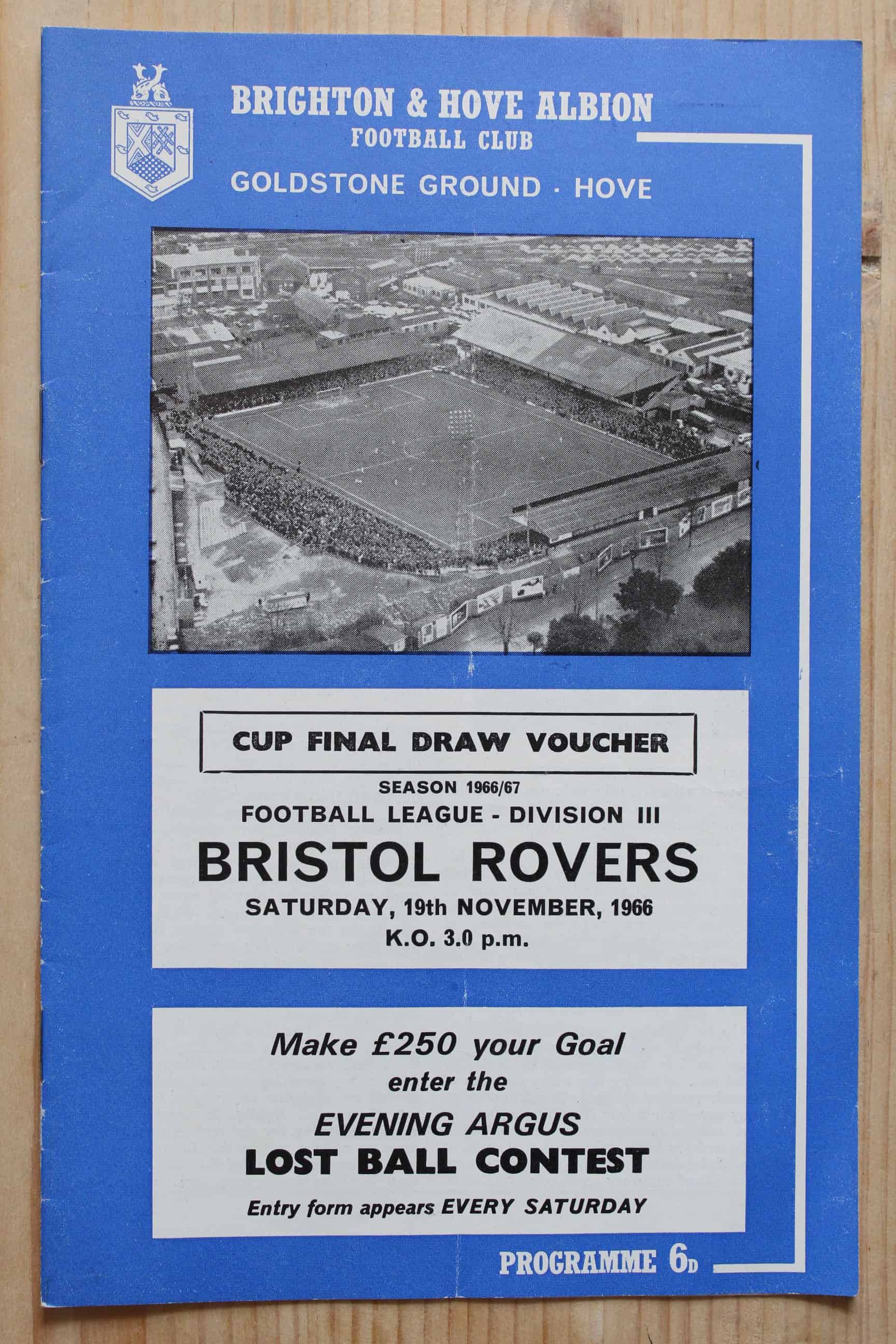 Brighton & Hove Albion FC v Bristol Rovers FC